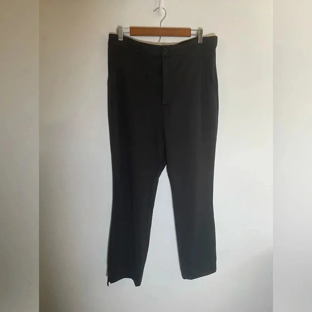 Bloom chic Pants Highrise‎ Crop Black Dress Work Pants Plus Size 14-16 NWT 0003